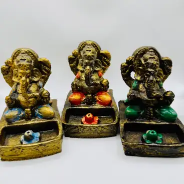 Portaincienso con Figura de Ganesha – 12 cm