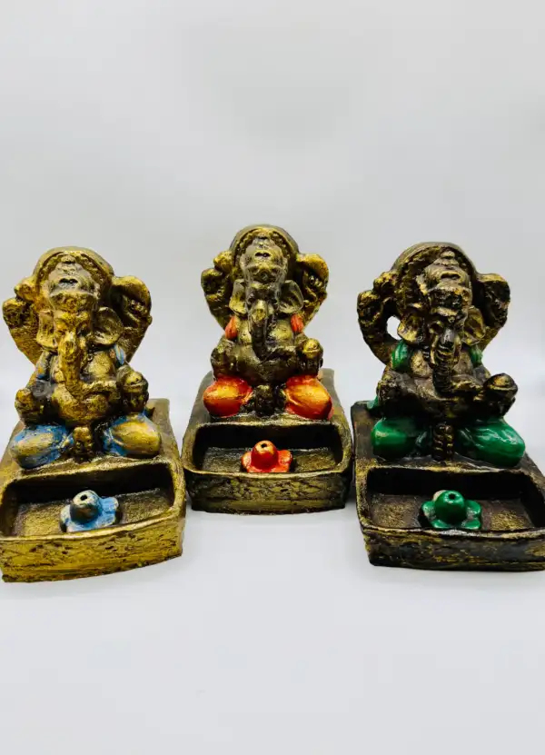 Portaincienso con Figura de Ganesha – 12 cm