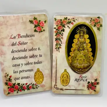 Estampa Con Medalla Virgen Del Rocio