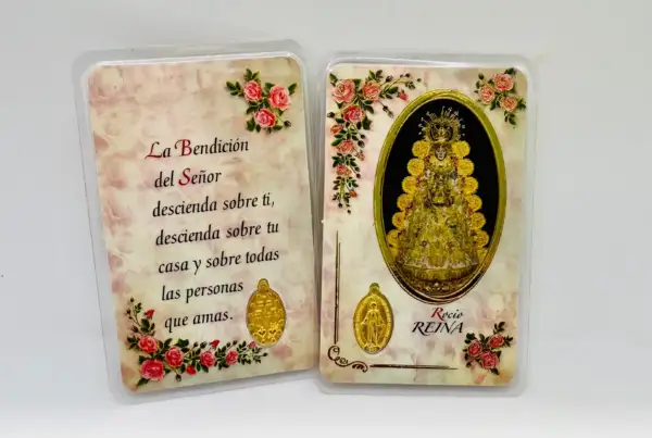 Estampa Con Medalla Virgen Del Rocio