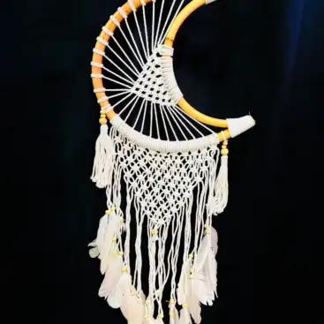 Atrapasueños XL En Forma De Luna