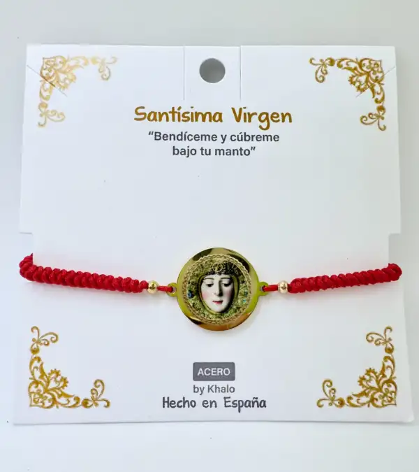 Pulsera Virgen Del Rocio Cara Rojo