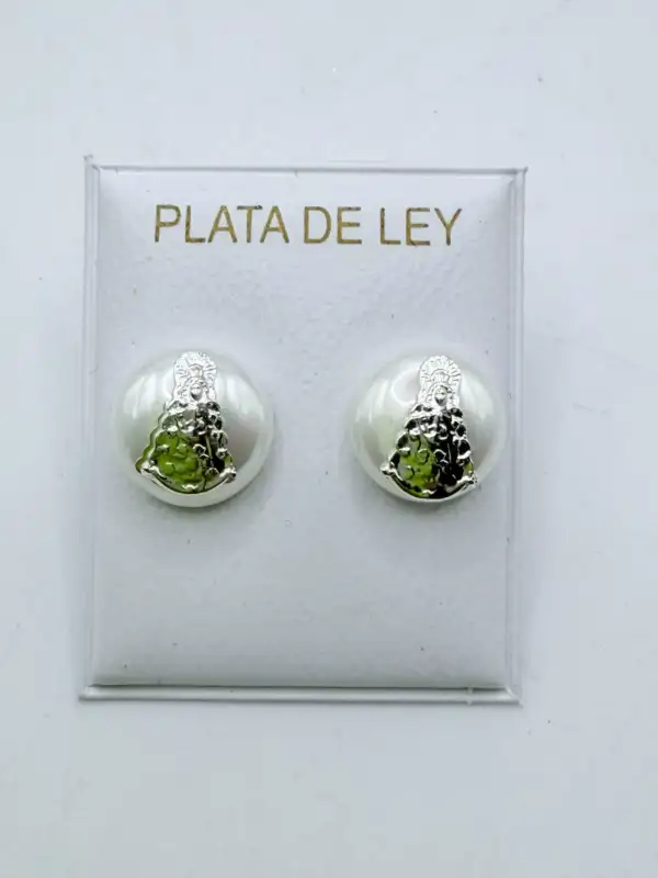 Pendientes Virgen Del Rocio Perlas