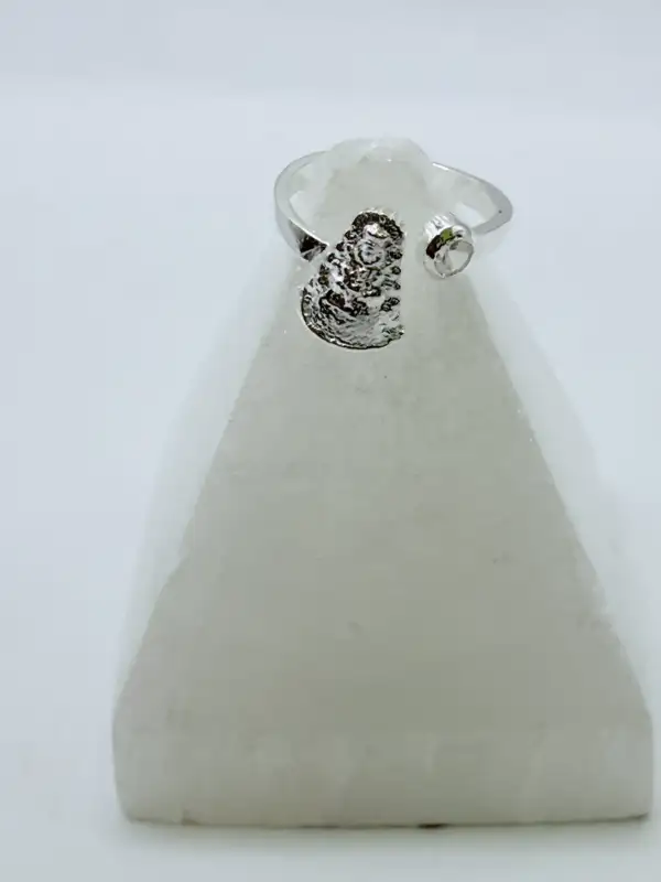 Anillo Virgen Del Rocio Y Piedra Plata De Ley - Imagen 2