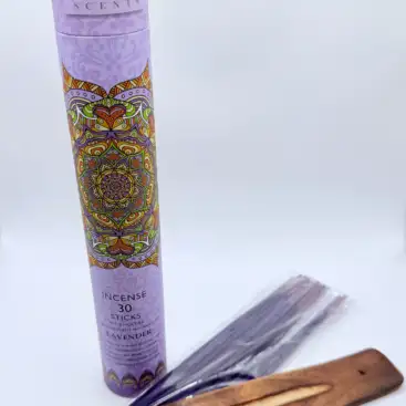 Incienso Varilla Lavanda + Portaincienso Madera Karma