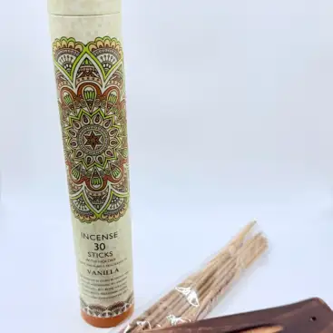 Incienso Varilla Vainilla + Portaincienso Madera Karma
