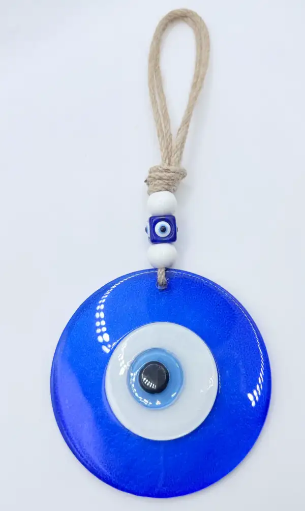 Amuleto Ojo Turco Redondo Grande Azul