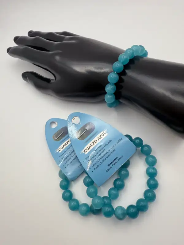 Pulsera Cuarzo Azul 10mm