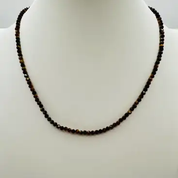 Colgante Ojo De Tigre Facetado