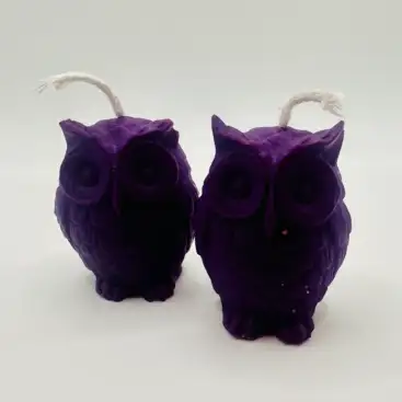 Vela Buho Ritualizada Para Espiritualidad