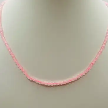Colgante Cuarzo Rosa Facetado