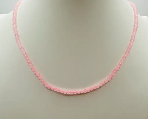 Colgante Cuarzo Rosa Facetado