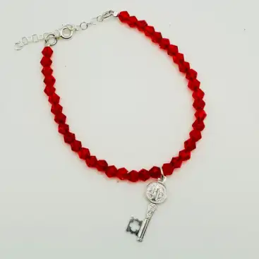 Pulsera Roja Llave San Benito