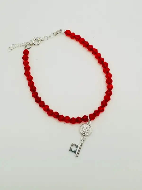 Pulsera Roja Llave San Benito
