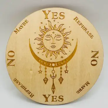Placa Madera Sol Y Luna
