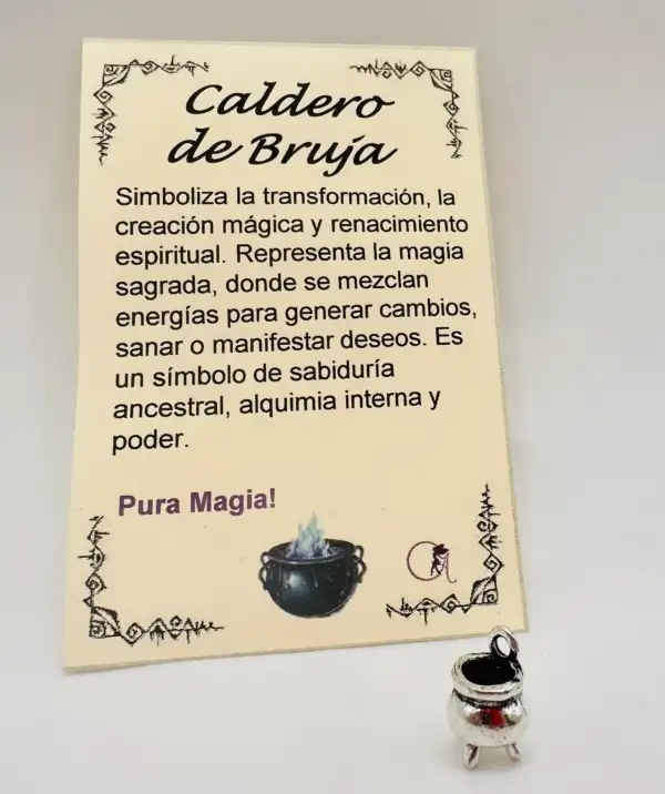Amuleto Colgante Caldero De Bruja