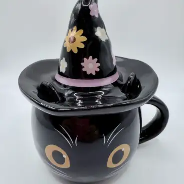 Taza Gato Sombrero De Bruja