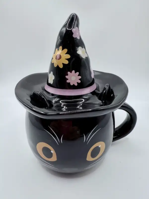 Taza Gato Sombrero De Bruja