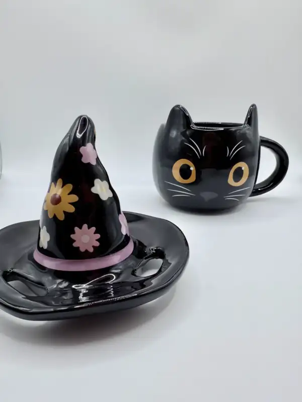 Taza Gato Sombrero De Bruja - Imagen 2