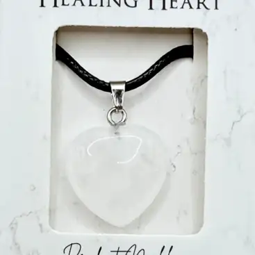 Colgante Corazon De Cuarzo Cristal