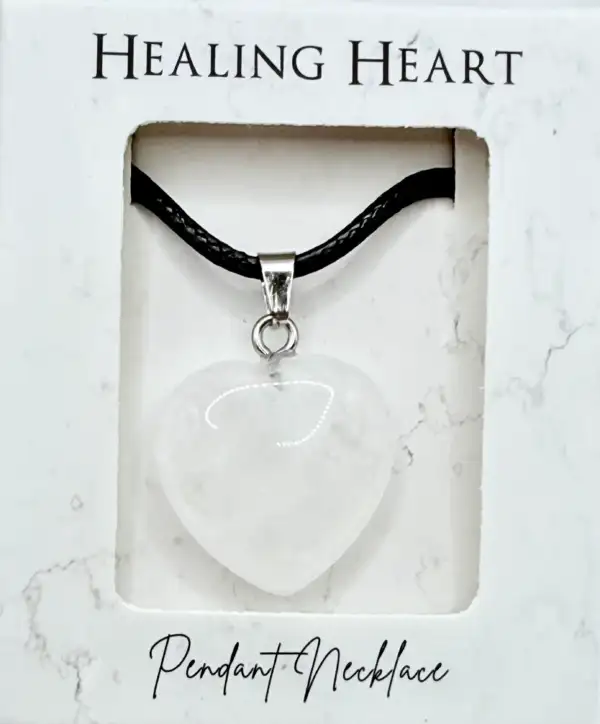Colgante Corazon De Cuarzo Cristal