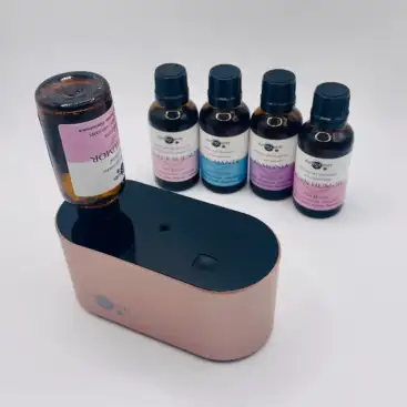 Difusor De Esencias Rosa Metalizado