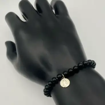 Pulsera Onice San Benito Plata De Ley