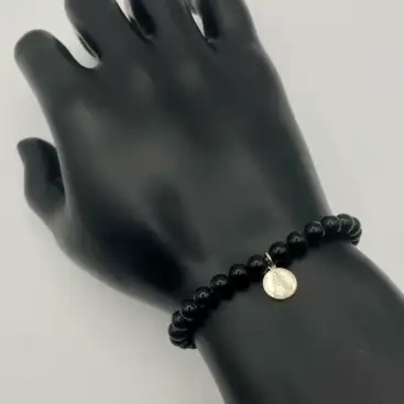 Pulsera Onice Virgen Del Rocio Plata De Ley
