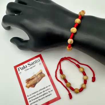 Pulsera 7 Nudos Con Palo Santo