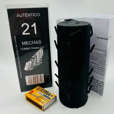 Autentico Velon 21 Mechas Negro