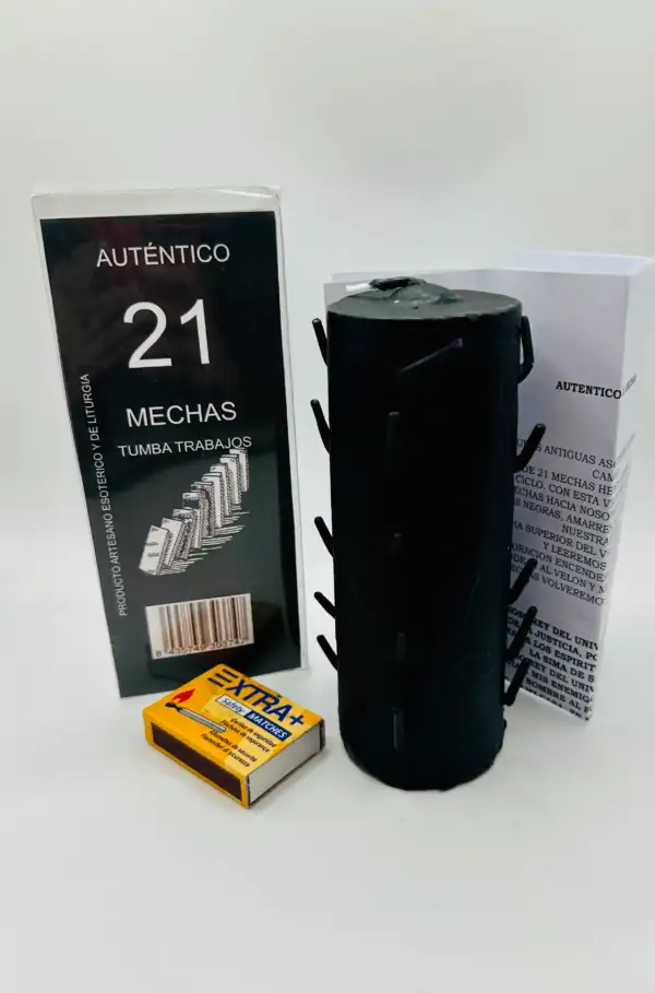 Autentico Velon 21 Mechas Negro