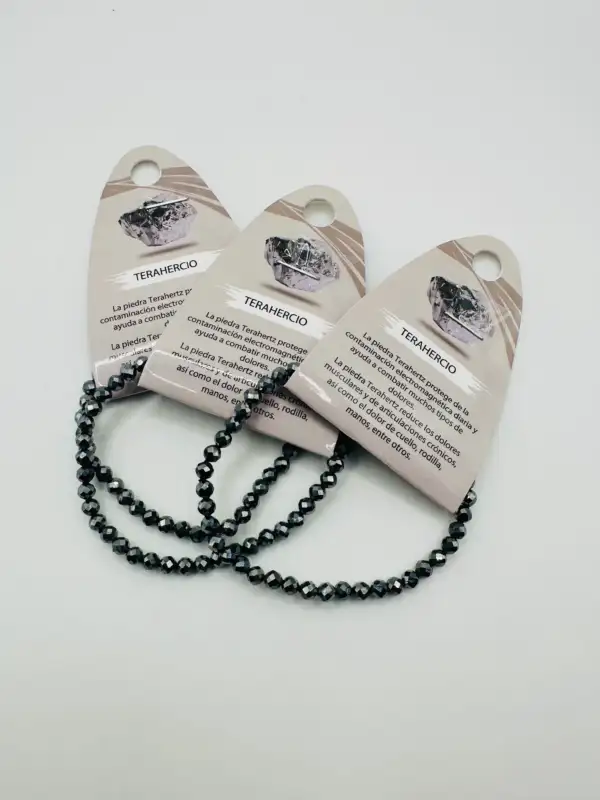 Pulsera Terahercio Facetada 4mm