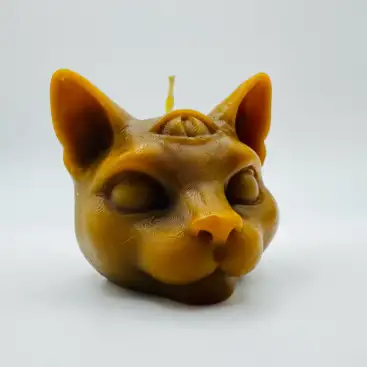 Vela Miel Gato 3 Ojos