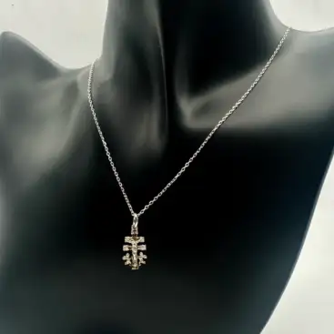 Colgante Cruz De Caravaca Plata De Ley