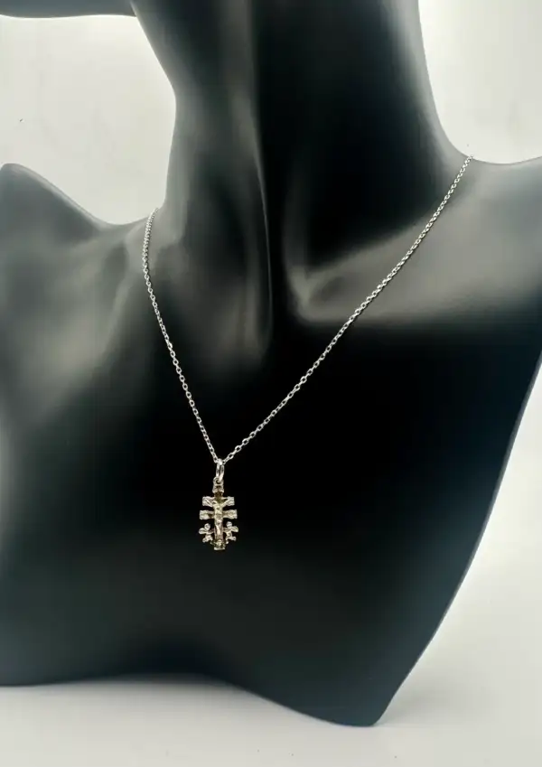 Colgante Cruz De Caravaca Plata De Ley