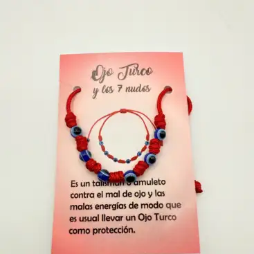 Pulsera 7 nudos y Ojos Turcos