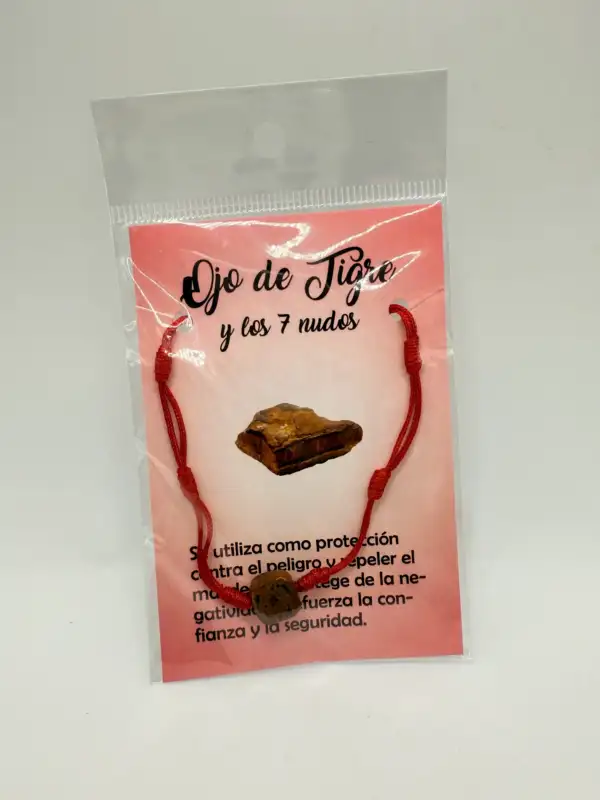 Pulsera 7 Nudos Con Ojo De Tigre