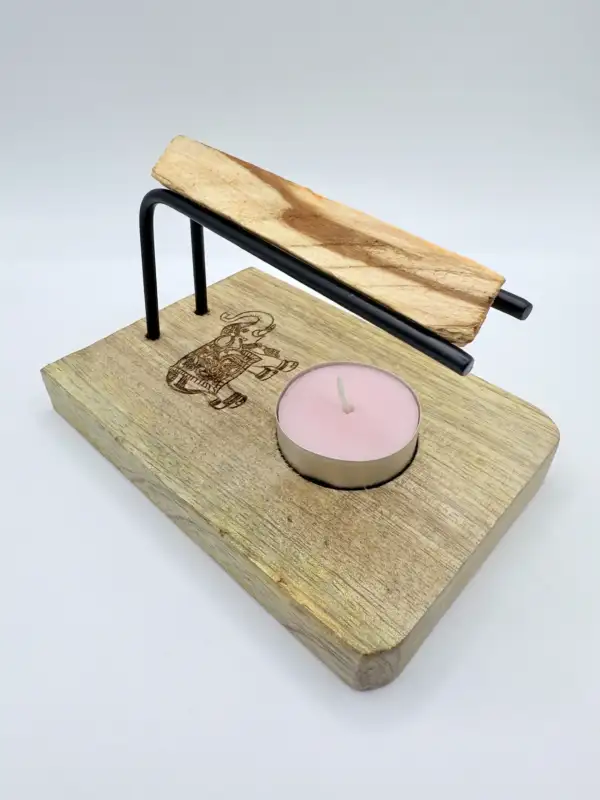 Porta Palo Santo Con Elefante