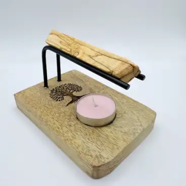 Porta Palo Santo Con Arbol De La Vida