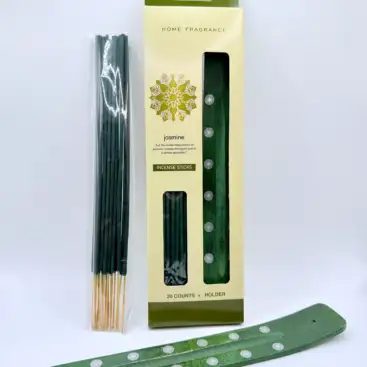Pack Inciensos De Jazmin Con Porta Incienso De Madera