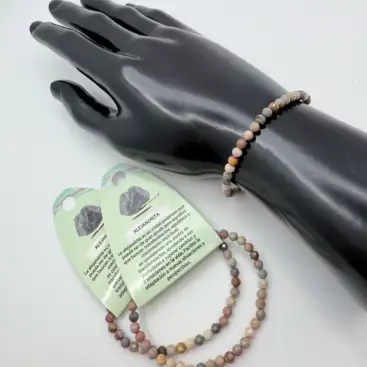 Pulsera Mineral Alejandrita Facetada 4mm