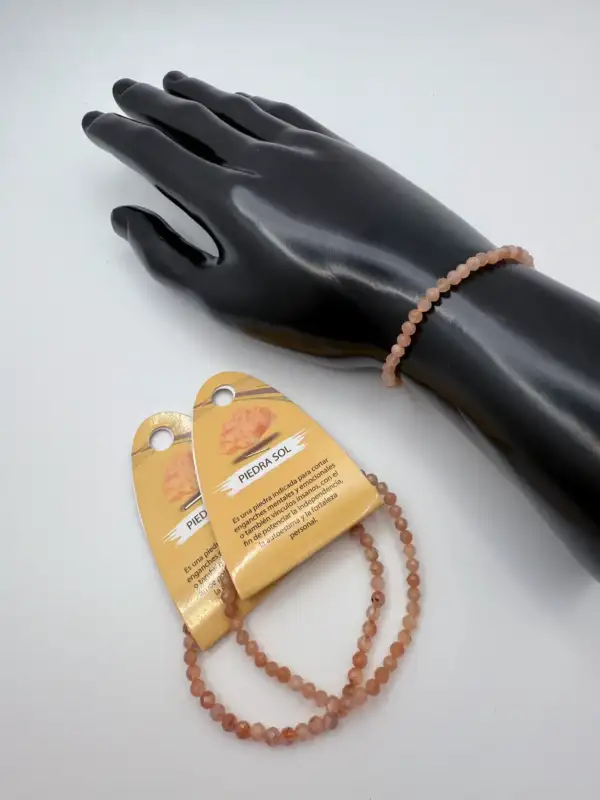 Pulsera Piedra Sol 4mm Facetada