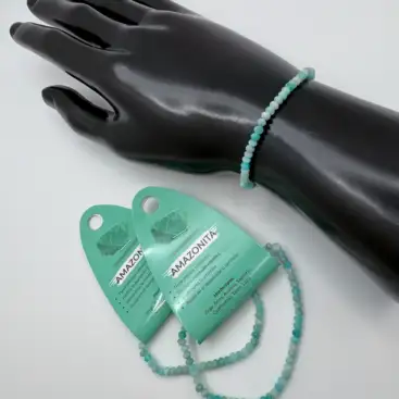 Pulsera Amazonita 4mm Facetada
