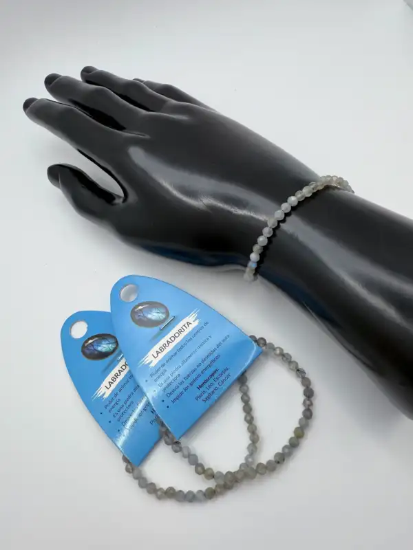 Pulsera Labradorita 4mm Facetada