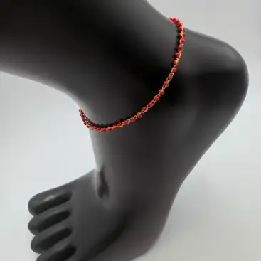 Tobillera Bolas Rojas