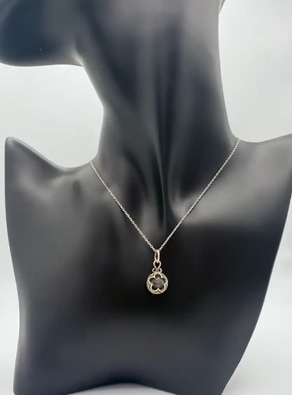Gotland Cuarzo Cristal Ahumado Plata De Ley