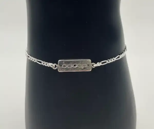 Pulsera Atlante Cadena Eslabones Plata De Ley - Imagen 3
