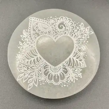 Placa Selenita Corazon