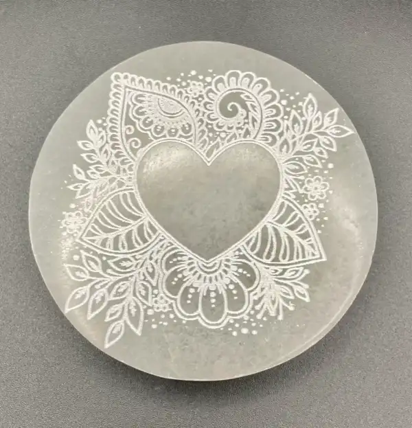 Placa Selenita Corazon