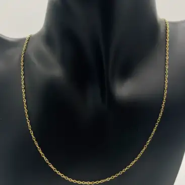 Cadena De Acero Dorado